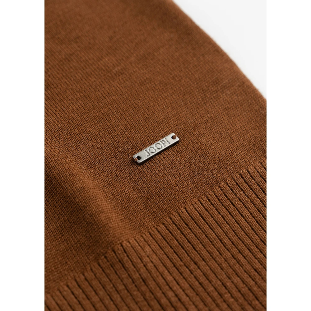 Joop! Klassieke Merinowollen Trui Bruin Brown Heren