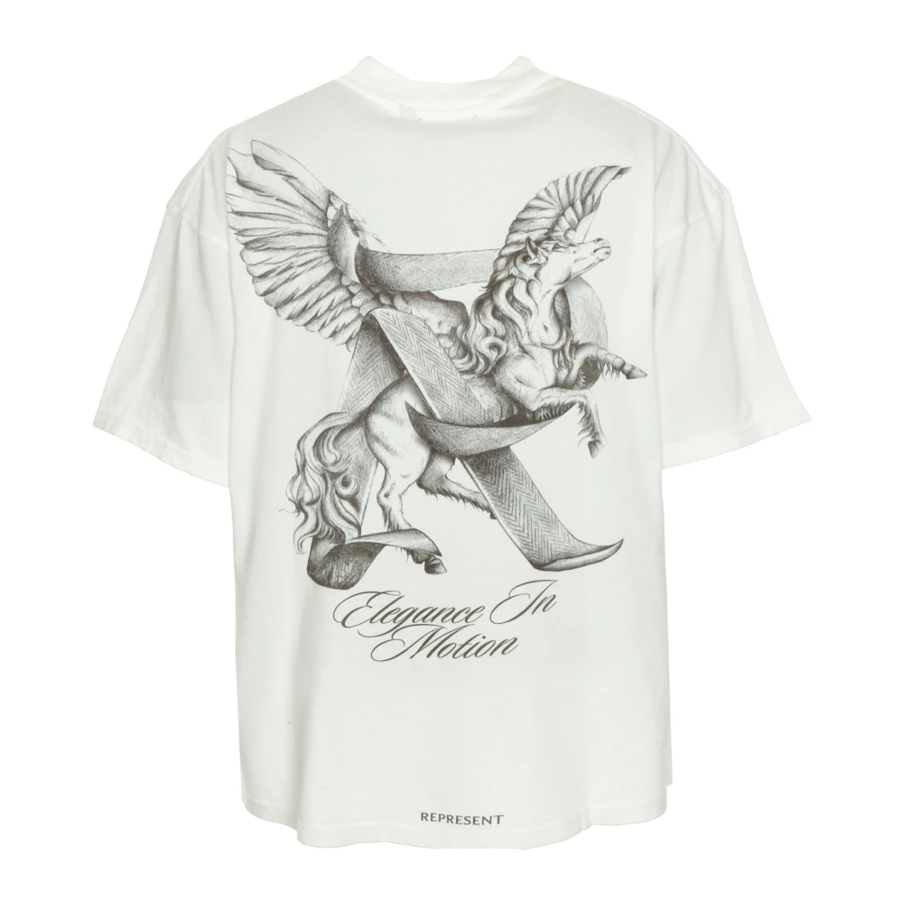 Represent Elegance In Motion T-Shirt White Heren
