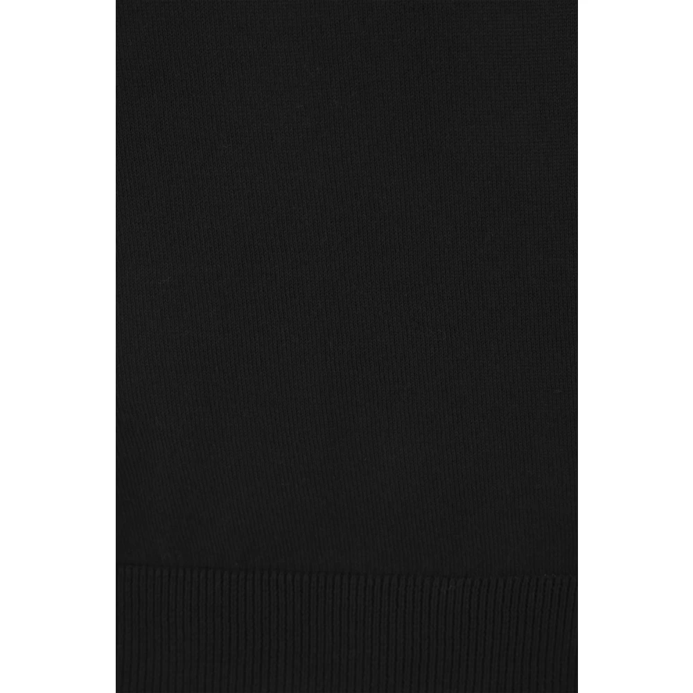 Roberto Collina Zwarte Katoenen Poloshirt Black Heren