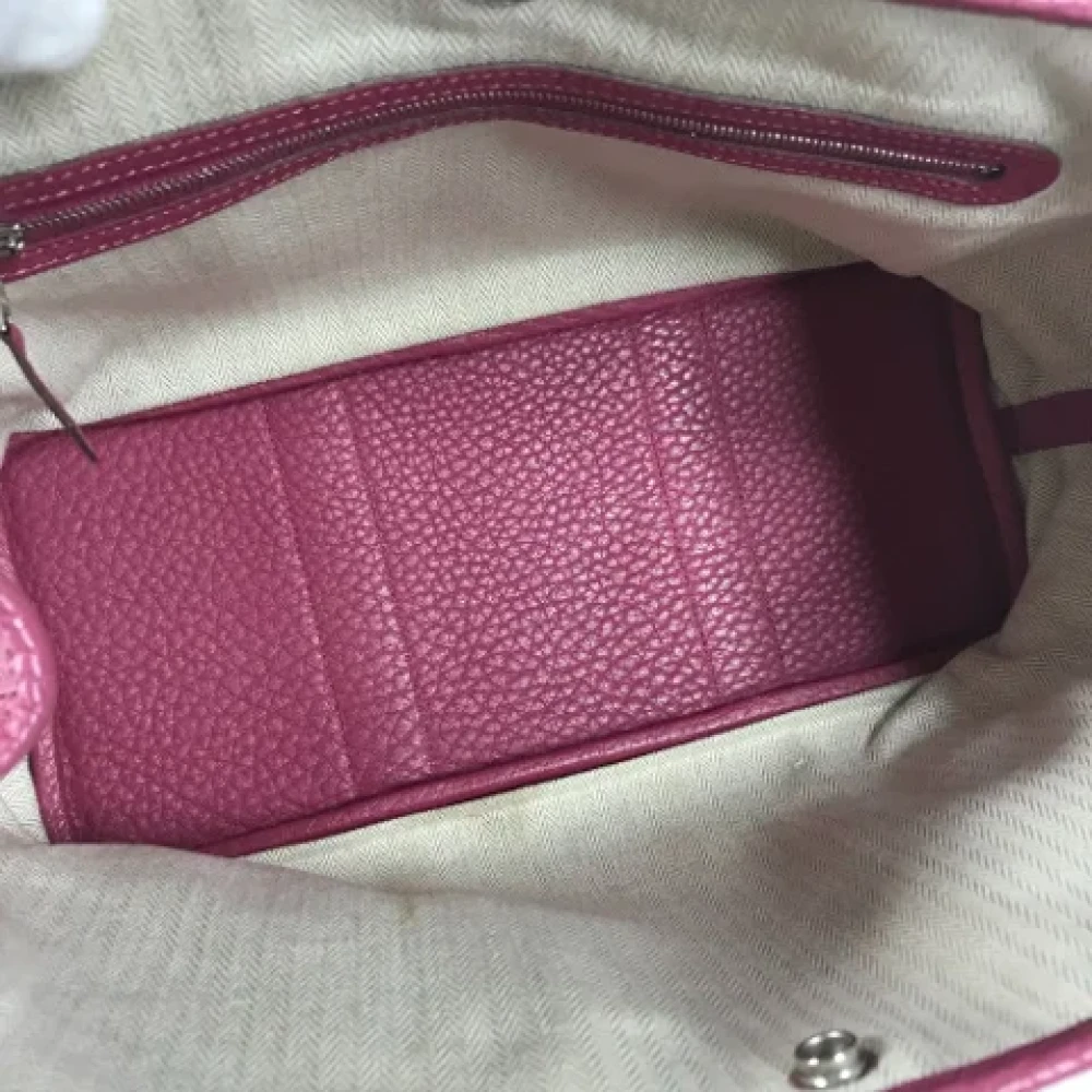 Hermès Vintage Pre-owned Leather totes Purple Dames
