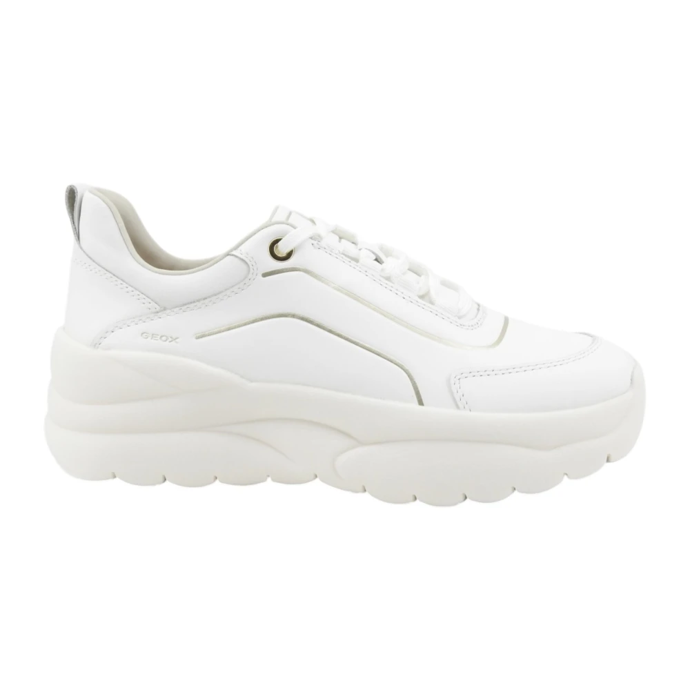 Geox Kvinno Vit Skor Dam, 37 Eu, Sneaker