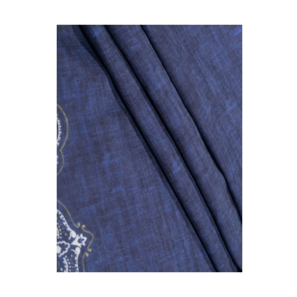 Lady Anne Silky Scarves Blue Heren