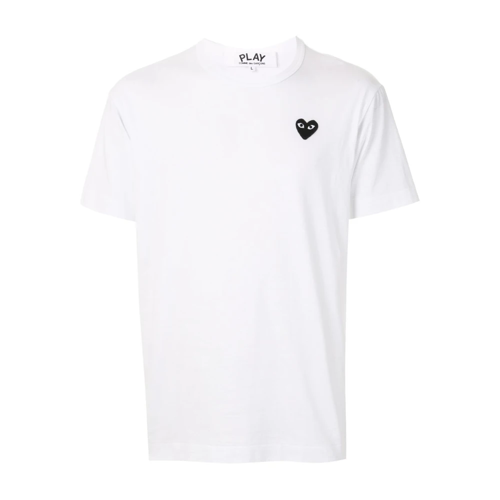 Comme des Garçons Play Wit Play T-shirt met Zwart Logo White Heren