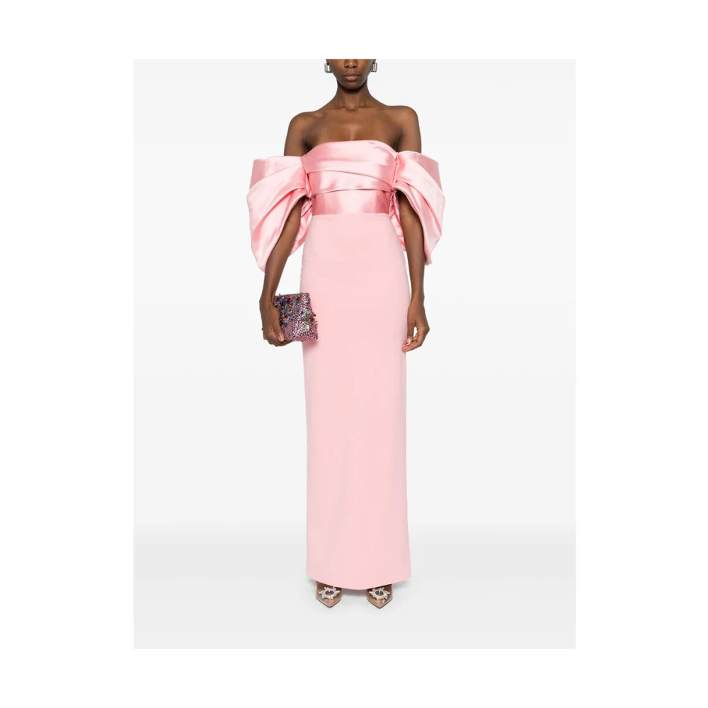 Solace London Bubblegum Roze Geplooide Jurk Pink Dames