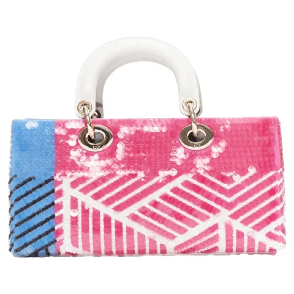Dior Vintage Pre-owned Leather dior-bags Pink Dames
