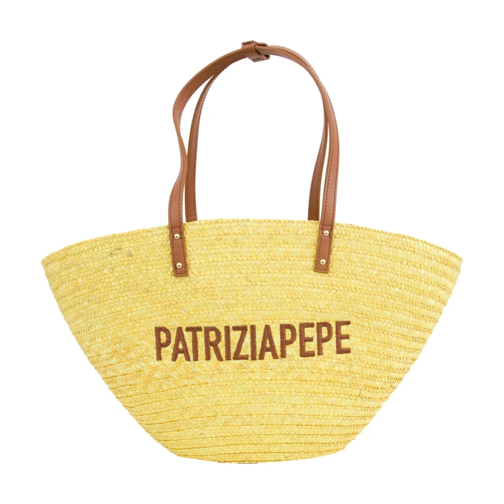 PATRIZIA PEPE Tote Bags Yellow Dames