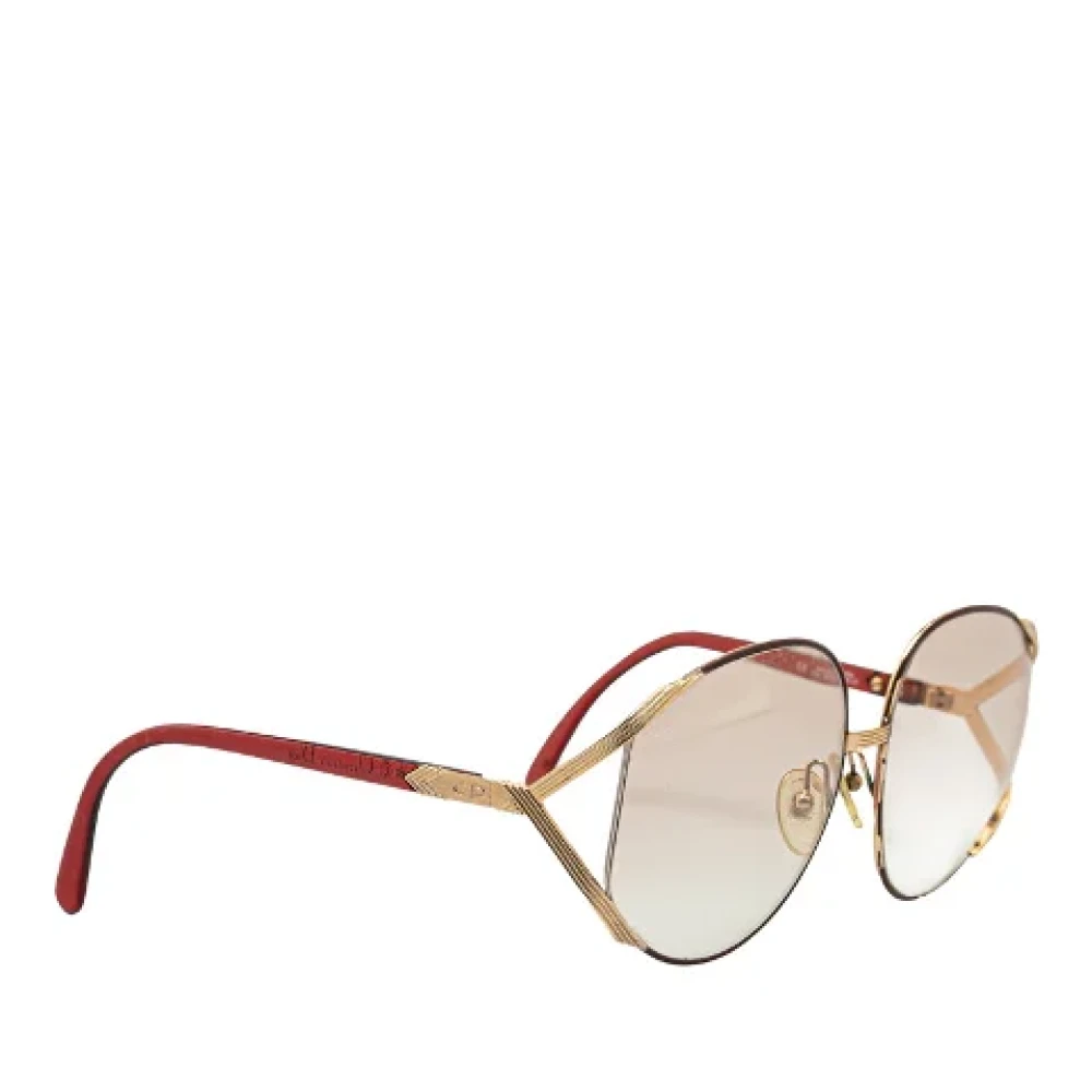Dior Vintage Pre-owned Plastic sunglasses Yellow Dames