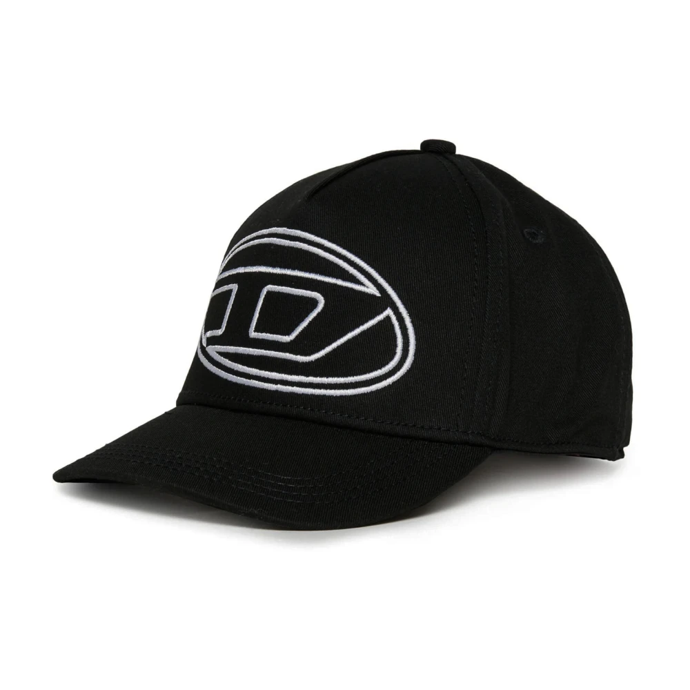 Diesel Zwarte klep baseballpet lente zomer Black Unisex