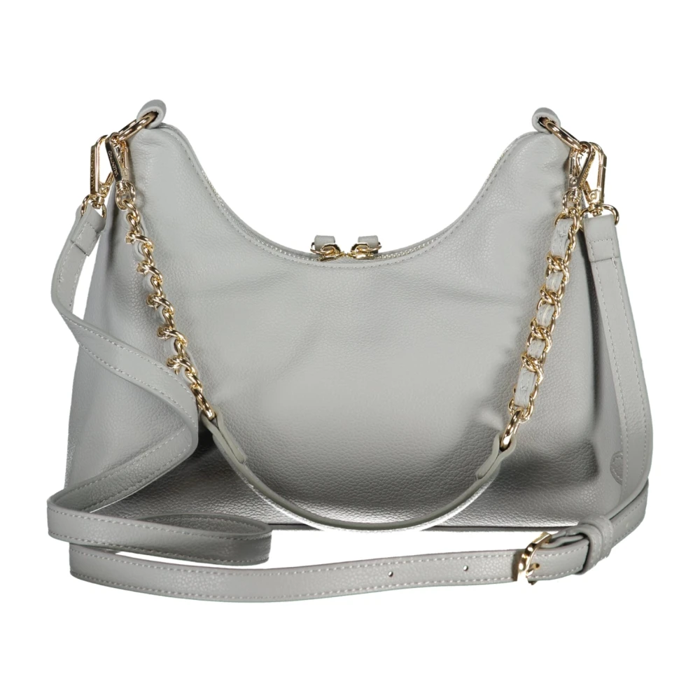 Valentino by Mario Valentino Grijze Schoudertas met Kettingriem Gray Dames