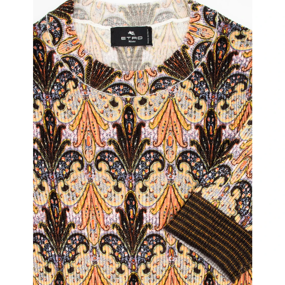 ETRO Dameskleding T-shirts Polos Bruin Aw23 Brown Dames
