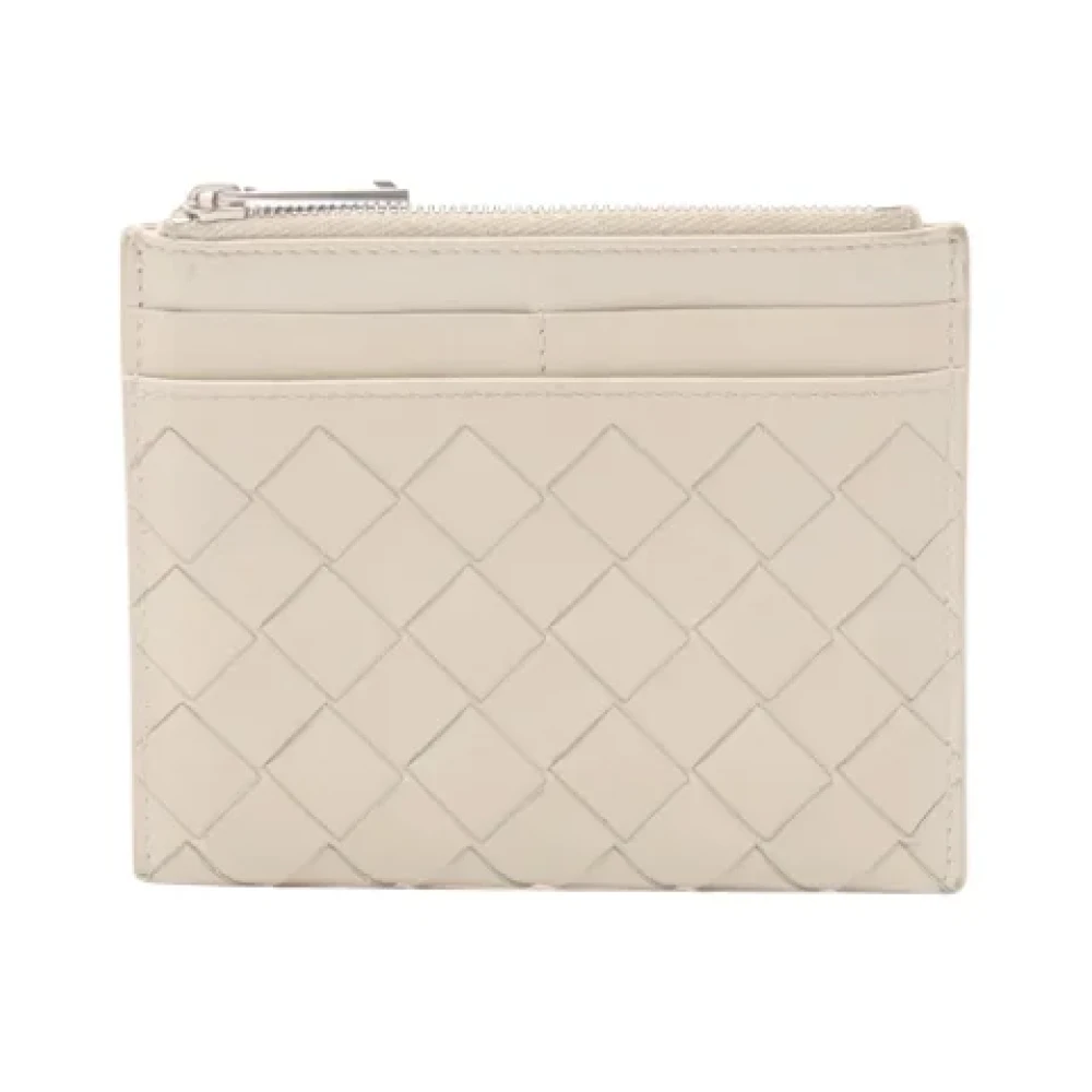 Bottega Veneta Vintage Pre-owned Leather wallets White Dames