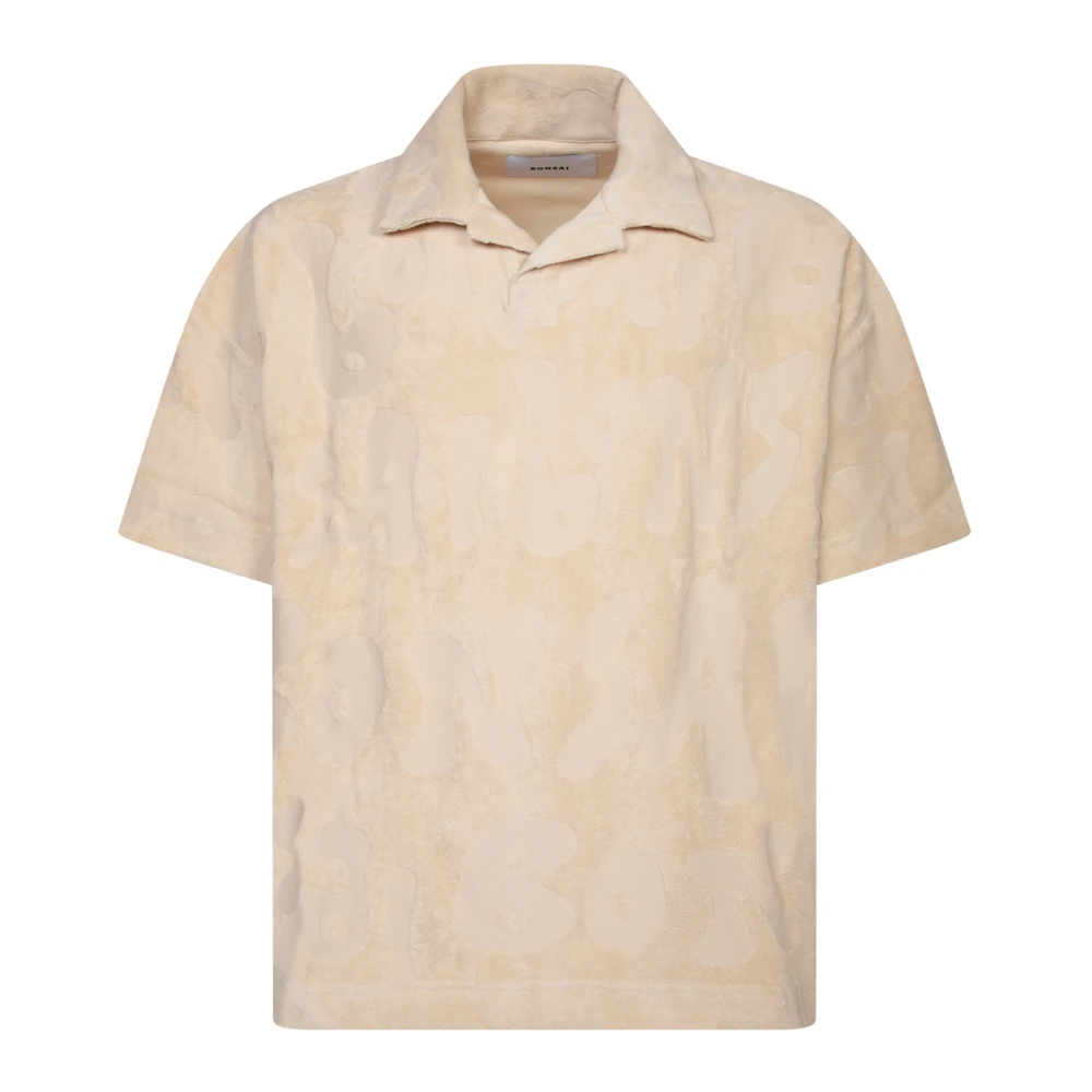 Bonsai Beige Polo Shirt Klassieke Bowling Hals Beige Heren