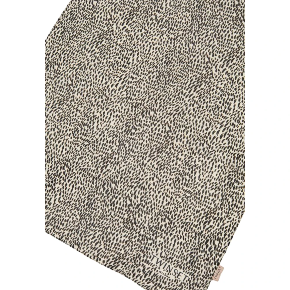 Twinset Bloemen Collectie Sjaal Brown Dames