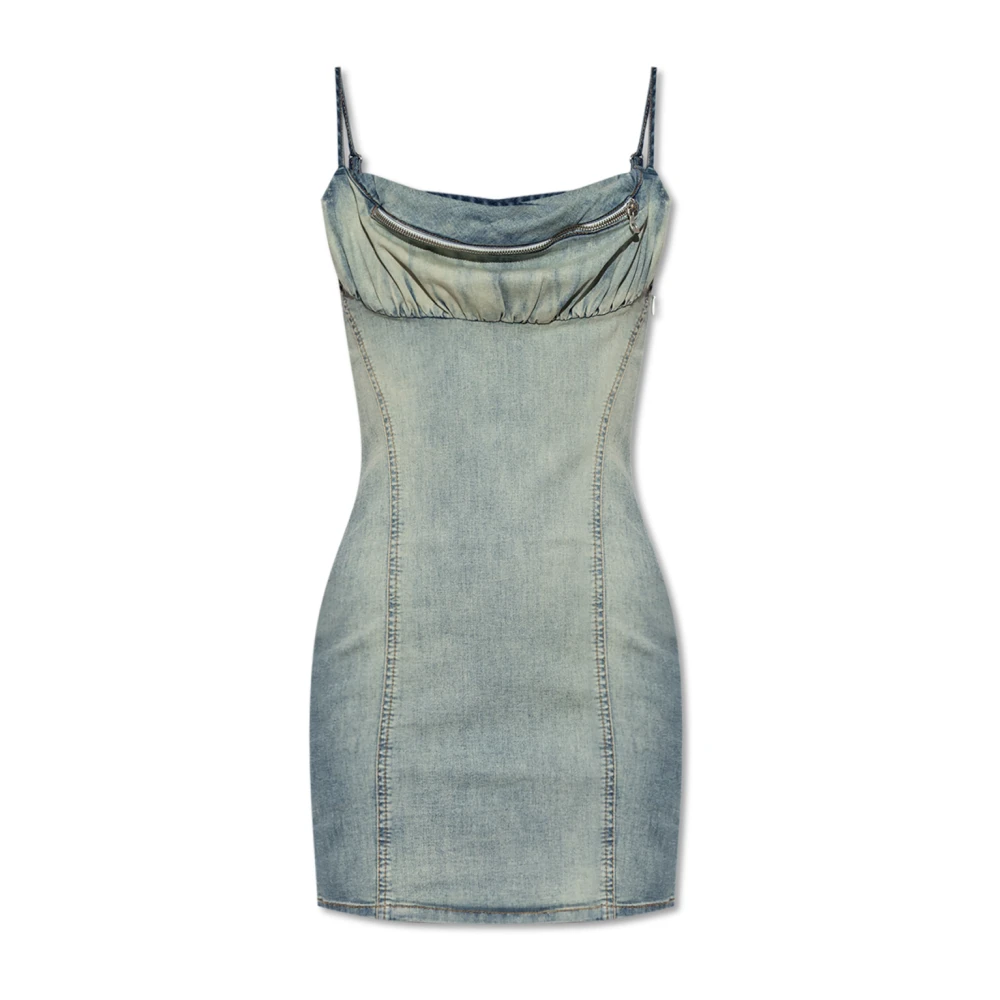 Diesel Donna Blu Abiti, Xs, New,