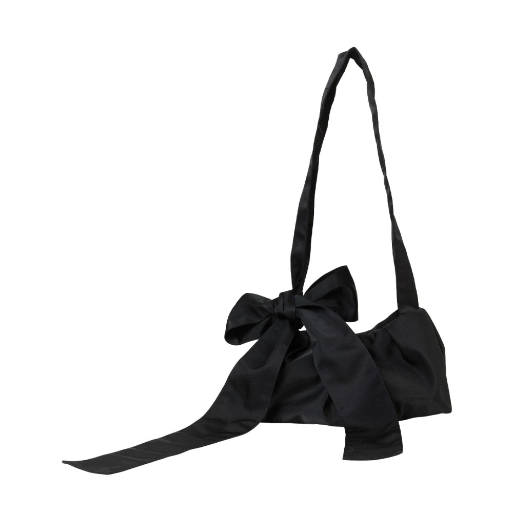 Cecilie Bahnsen Strik-Detail Canvas Tas Black Dames