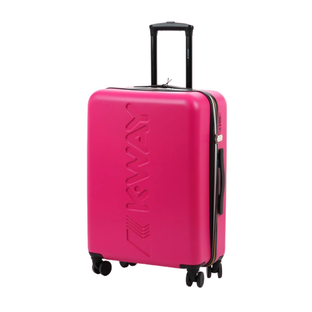 K-way Stevige Reistrolley met Vier Wielen Pink Unisex