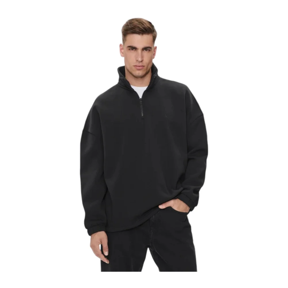 Calvin Klein Jeans Hoge Hals Sweater Black Heren