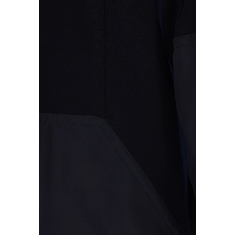 Sease Blauwe wollen trui met nylon details Blue Heren