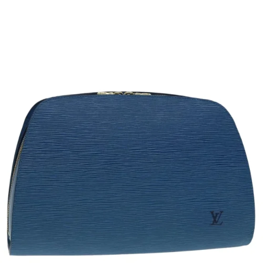 Louis Vuitton Vintage Pre-owned Leather pouches Blue Dames
