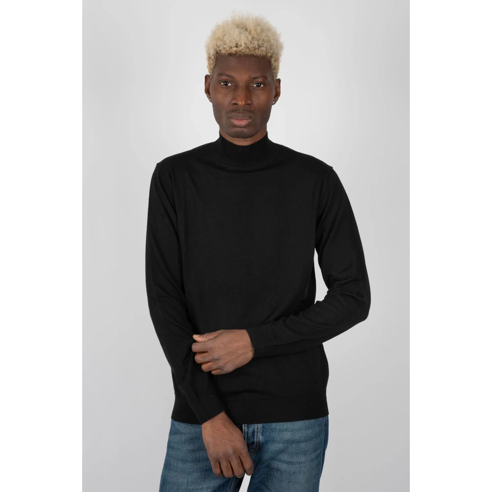 Daniele Fiesoli Zwarte Sweaters voor Mannen Black Heren