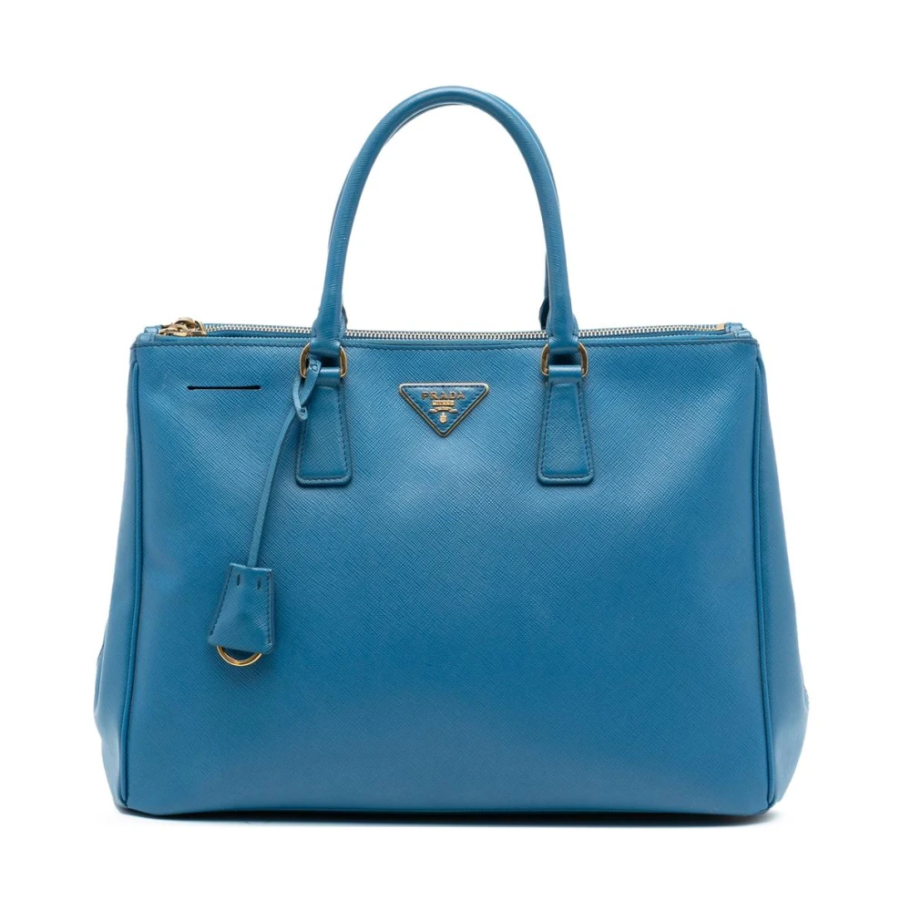 Prada Vintage Women's Blue Pre-Owned Leather Satchel