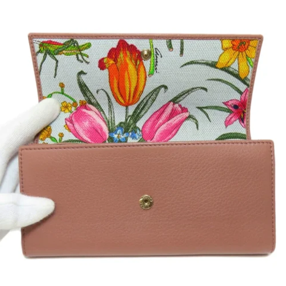 Gucci Vintage Pre-owned Leather wallets Pink Dames