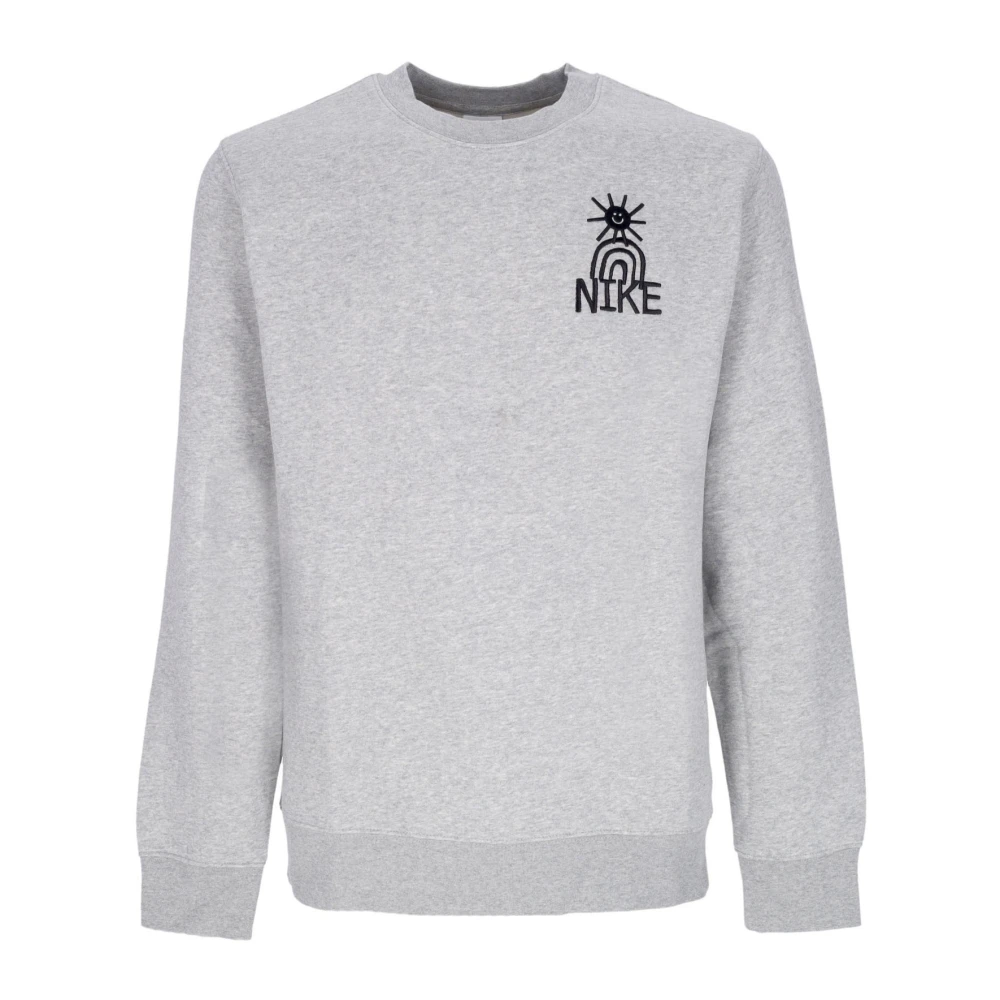 Nike Crewneck Sweatshirt Gray Heren