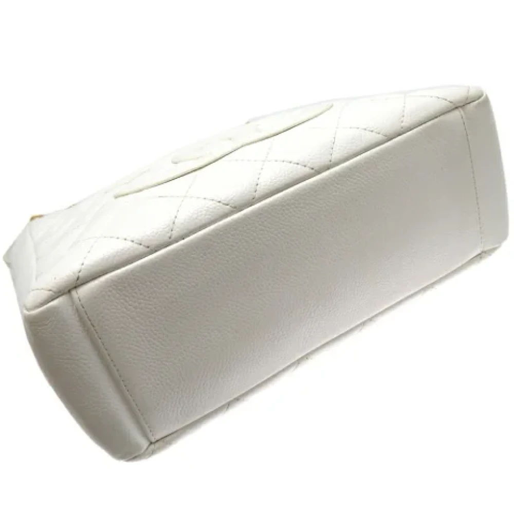 Chanel Vintage Pre-owned Leather chanel-bags White Dames
