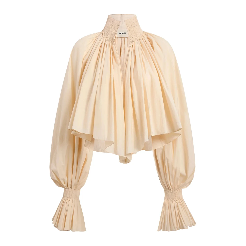 Khaite Beige Blouses, Female, M, Blouse