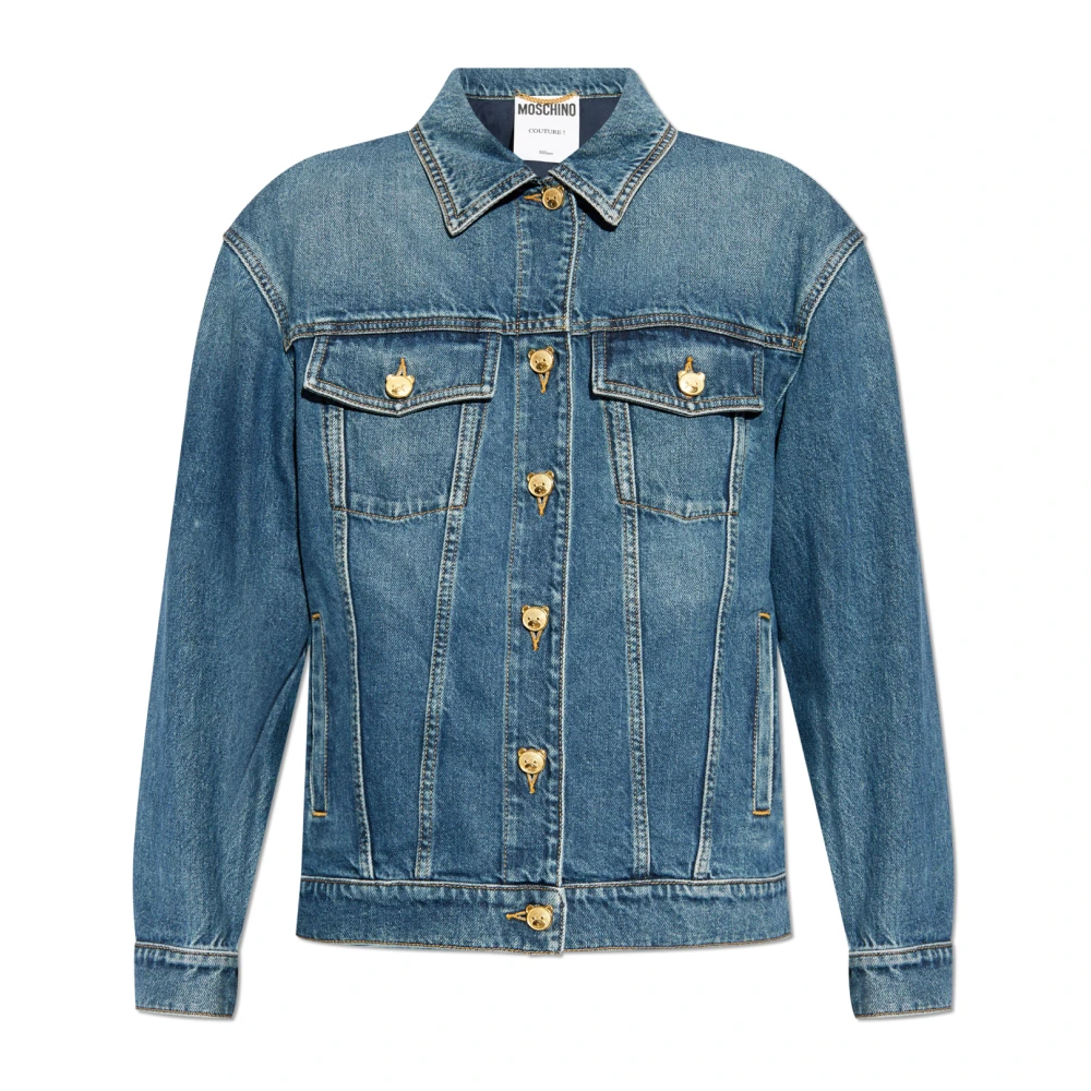 Moschino Denim jas Blue Dames