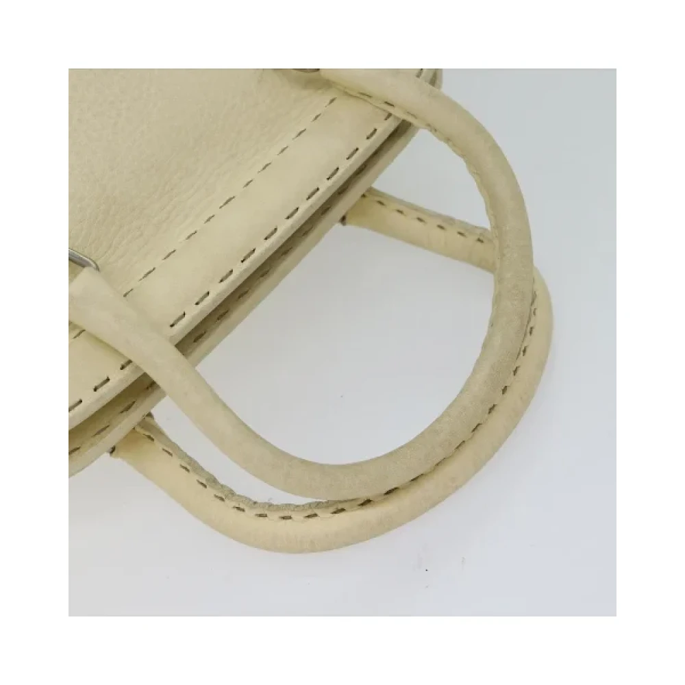 Fendi Vintage Pre-owned Cotton handbags Beige Dames