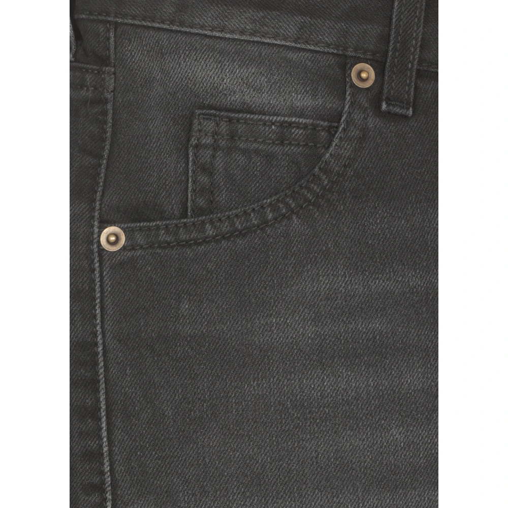 Darkpark Zwarte Katoenen Jeans met Riemlussen Black Dames