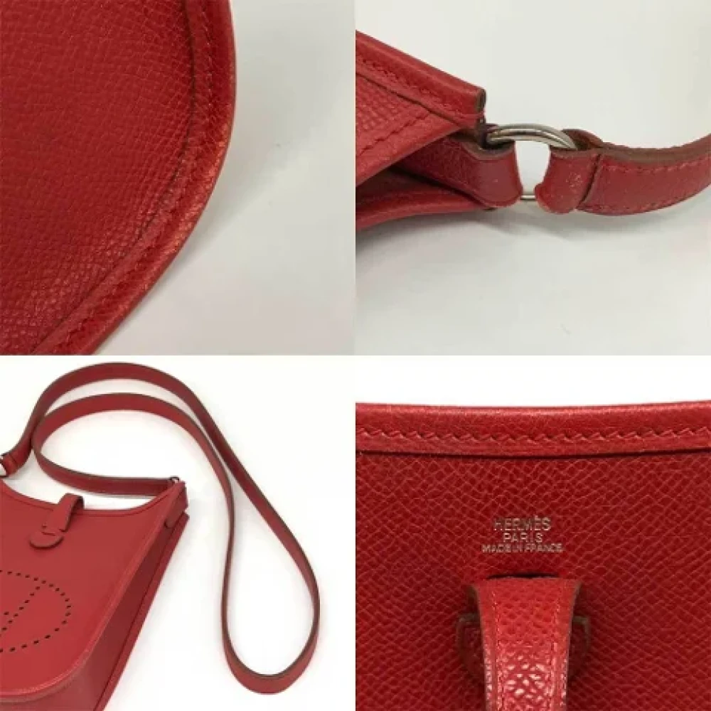 Hermès Vintage Pre-owned Fabric shoulder-bags Red Dames