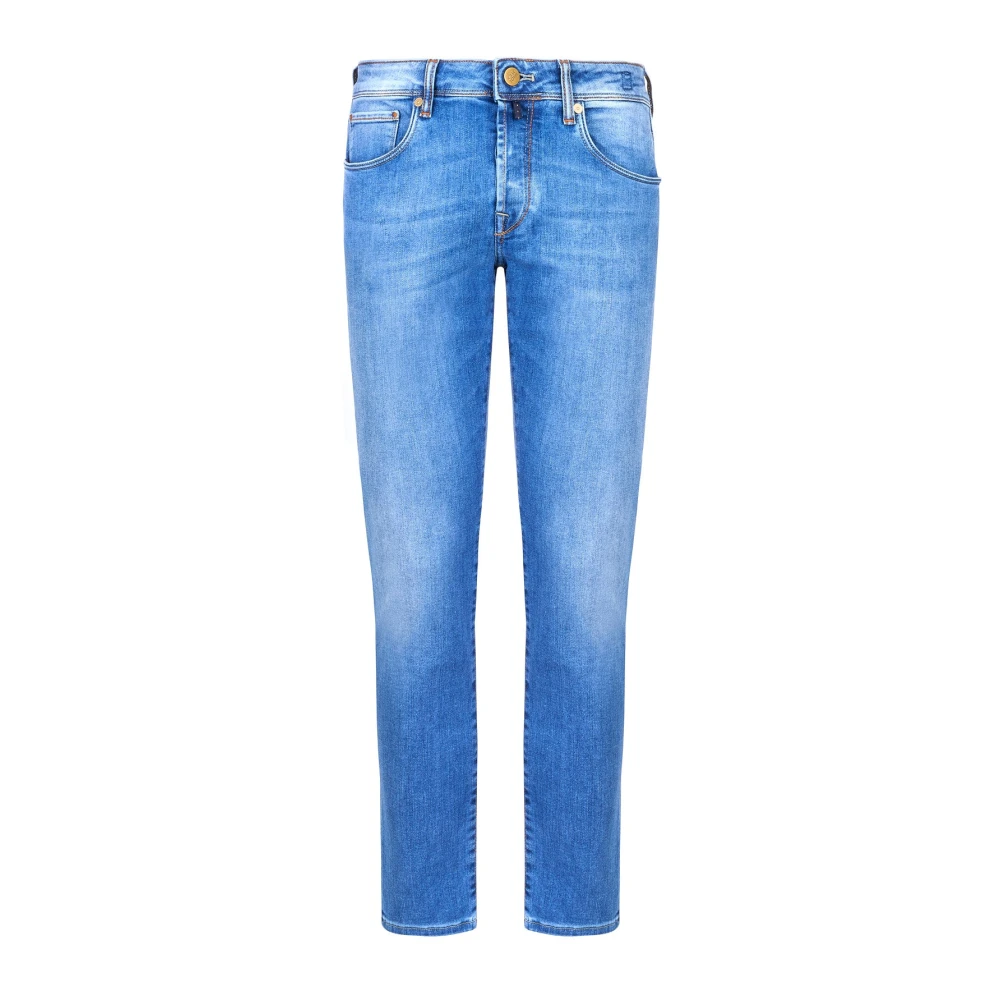 Incotex Denim Jeans met 98% Katoen Blue Heren