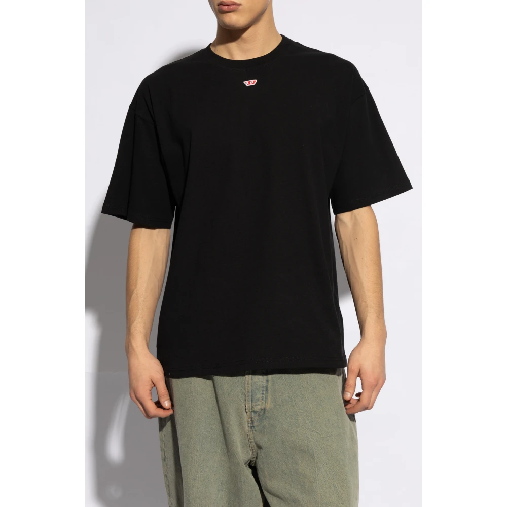 Diesel T-Boxt-D T-shirt met logo Black Heren