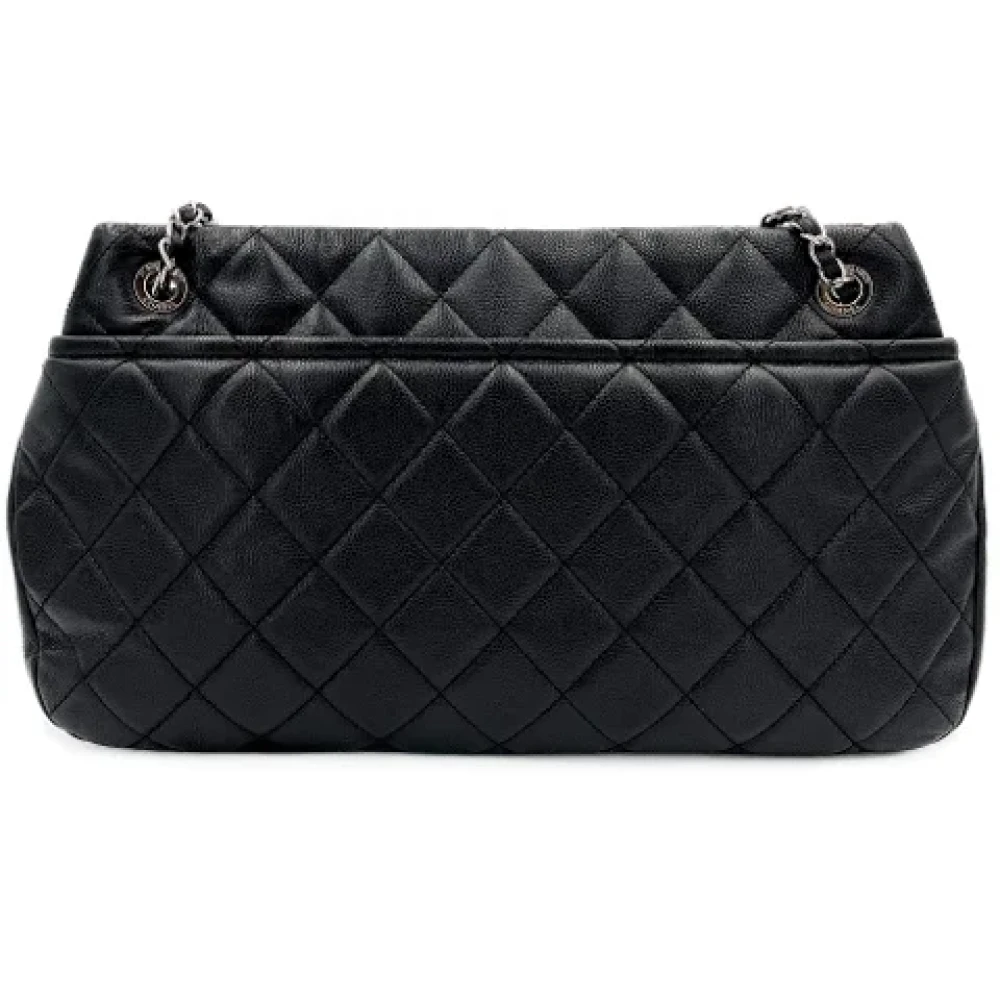 Chanel Vintage Pre-owned Leather handbags Black Dames