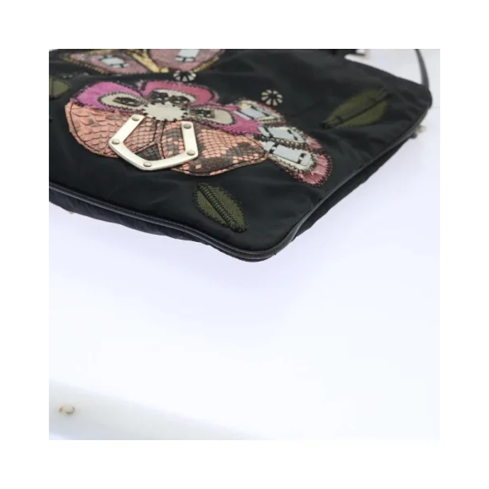 Prada Vintage Pre-owned Nylon prada-bags Black Dames