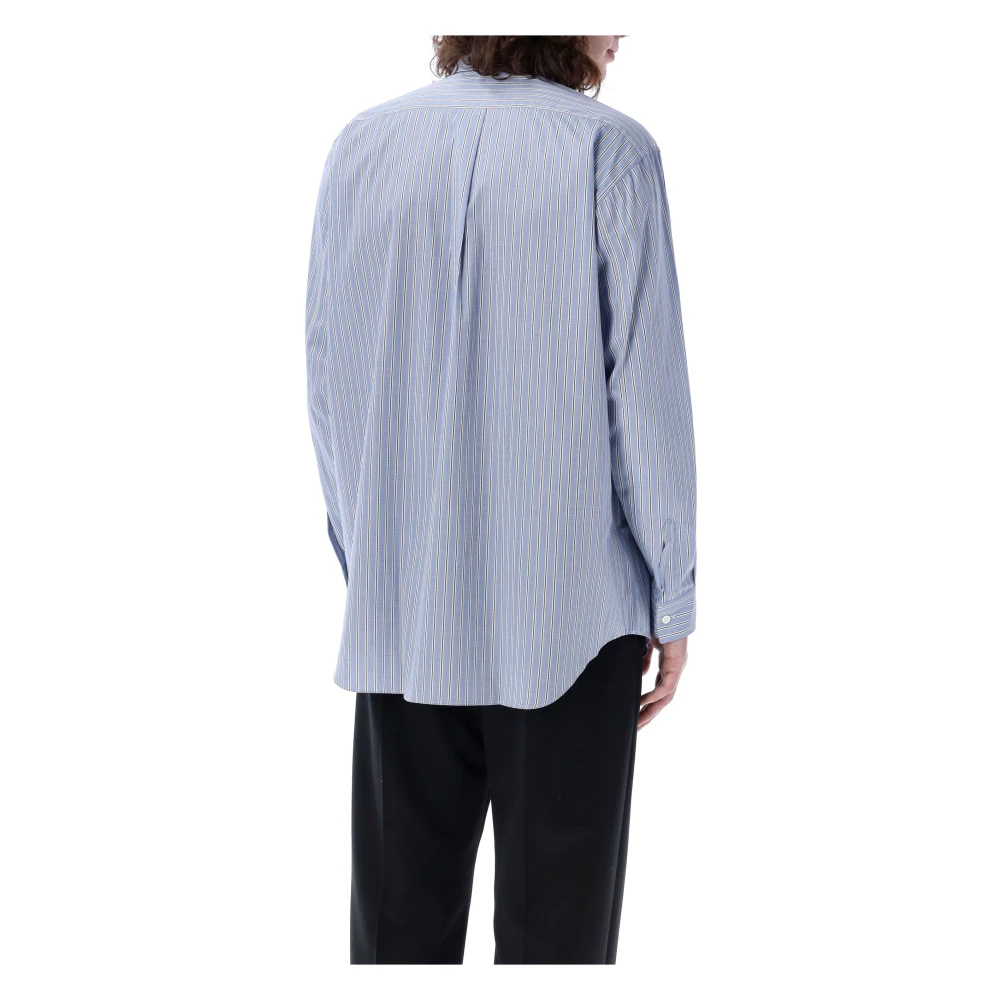 Comme des Garçons Blauw Gestreept Overhemd Stijlvolle Herenkleding Blue Heren
