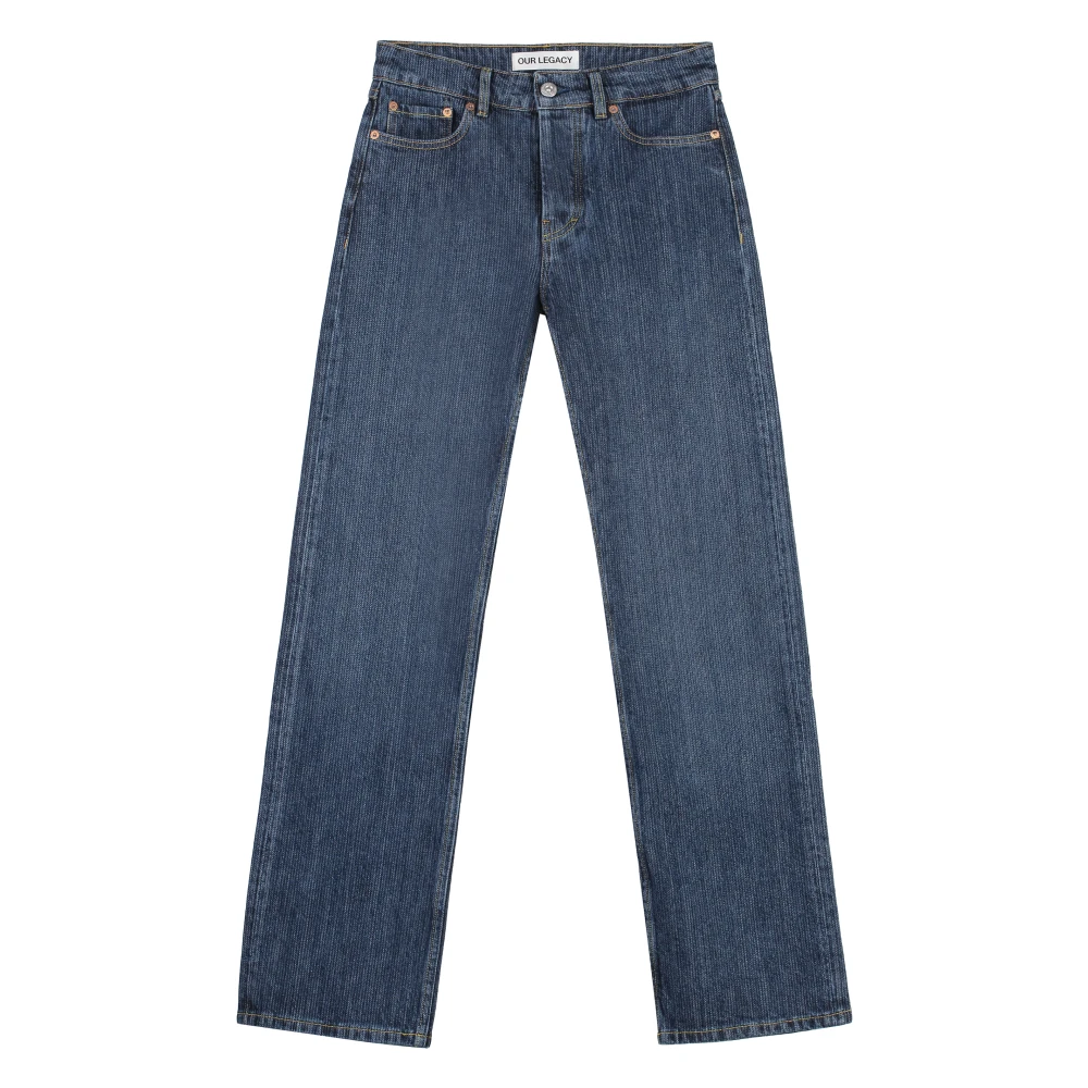 Our Legacy Women's Blue Straight Jeans,, Straight-Leg Jeans W28