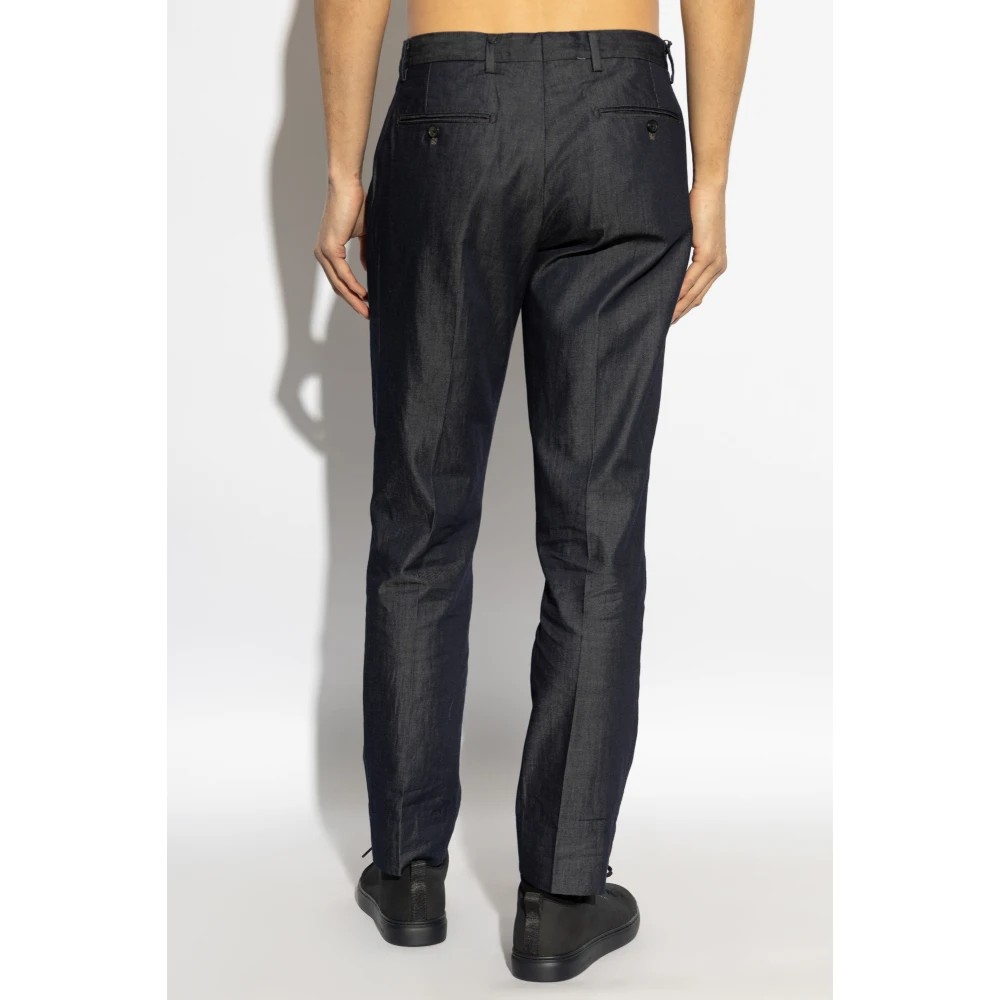 PS By Paul Smith Geplooide broek Blue Heren
