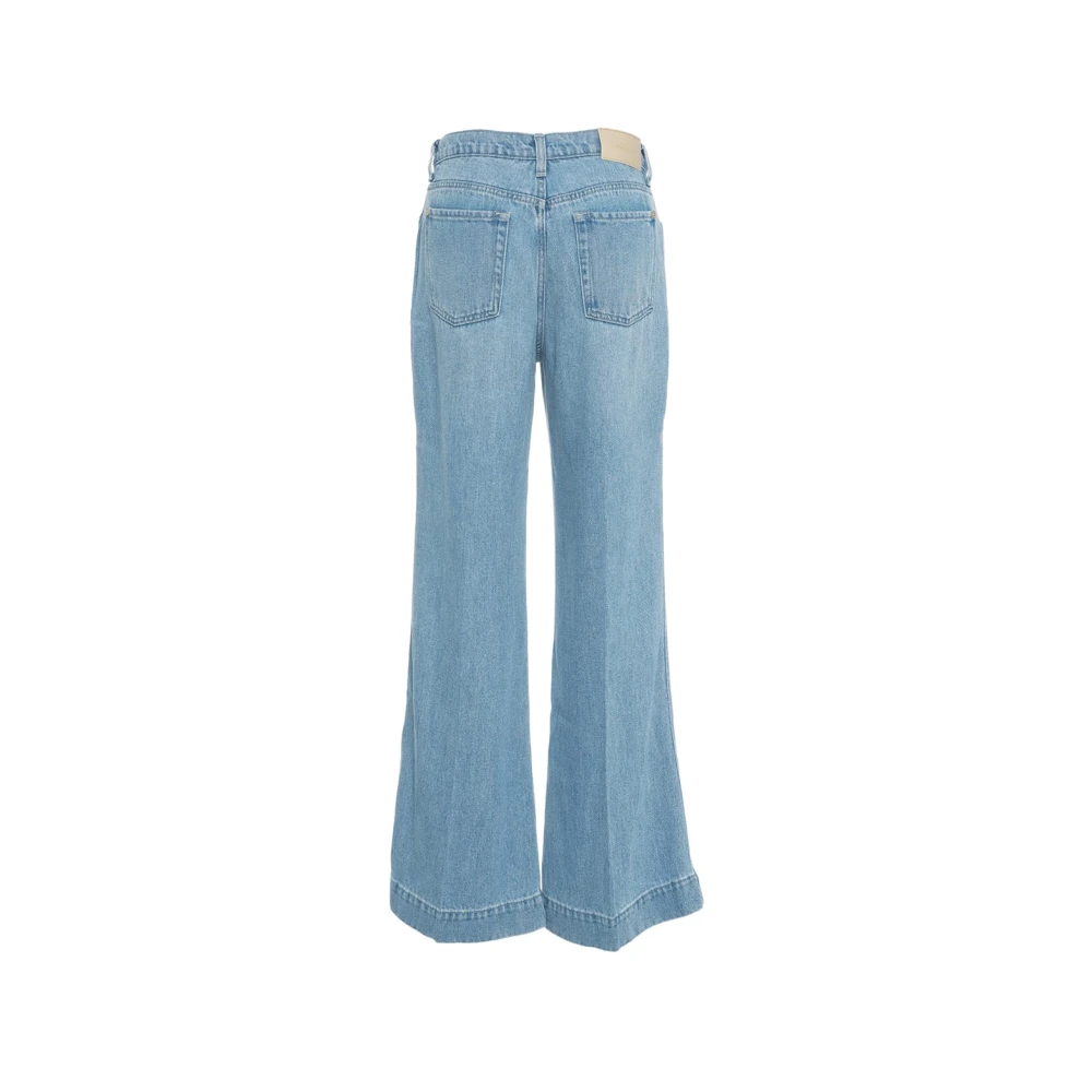 7 For All Mankind Wijde Jeans Denim Blue Dames