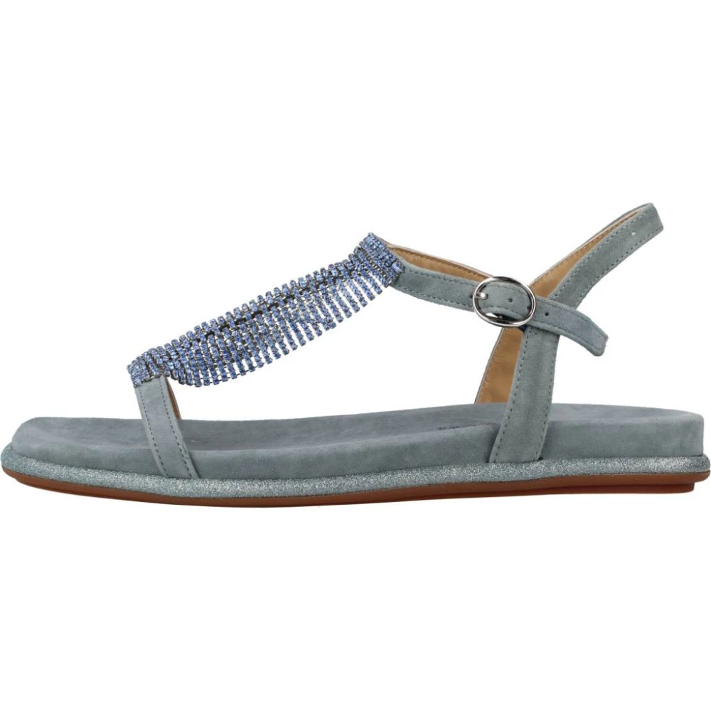 Alma en Pena Flat Sandals Blue Dames