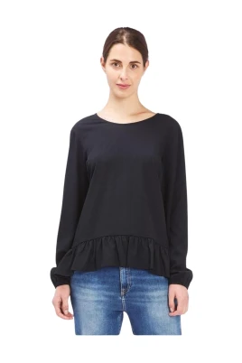 Polyester Långärmad T-shirt