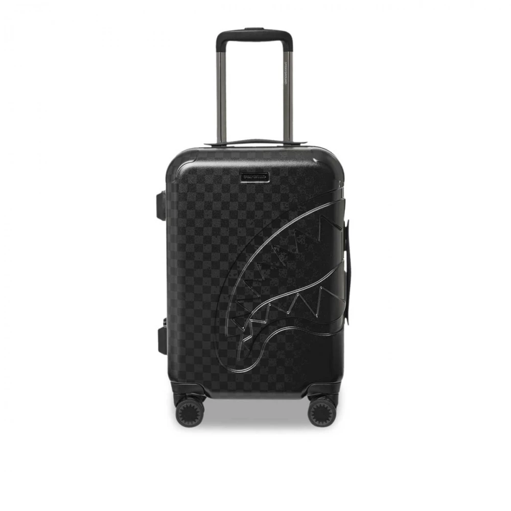 Sprayground Half Spritz Black Grey Check Koffer Black Heren