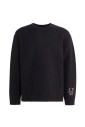 pull-en-laine-noir-avec-logo