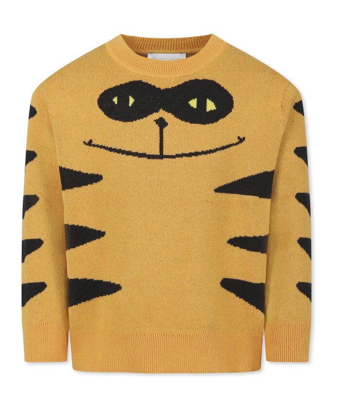 pull-en-coton-orange-avec-jacquard-chat