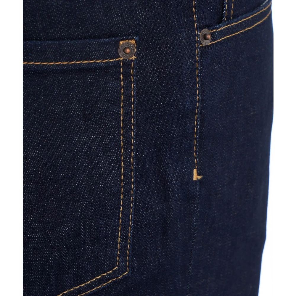 Dsquared2 Logo Jeans met knoopsluiting Blue Heren