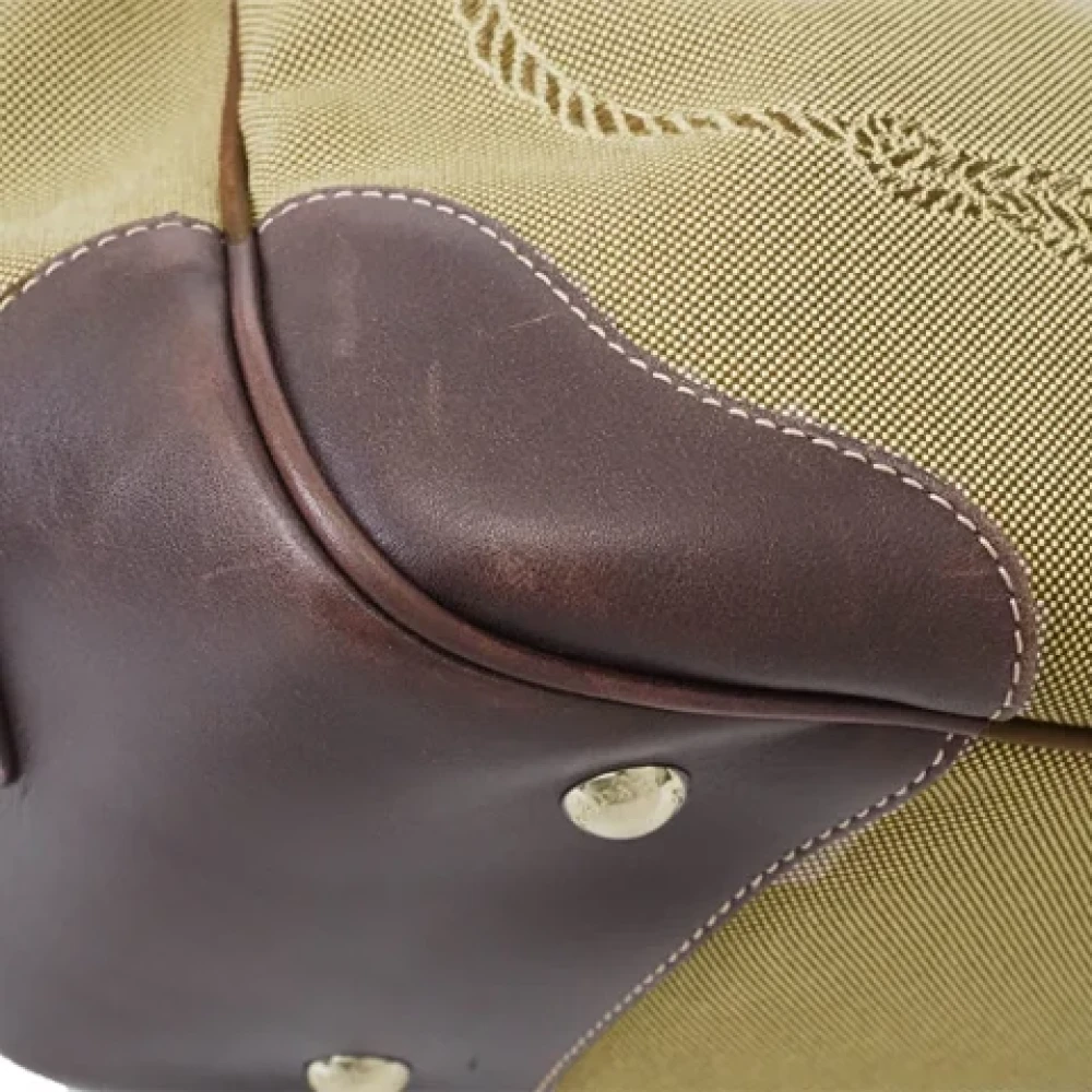 Prada Vintage Pre-owned Canvas prada-bags Brown Dames