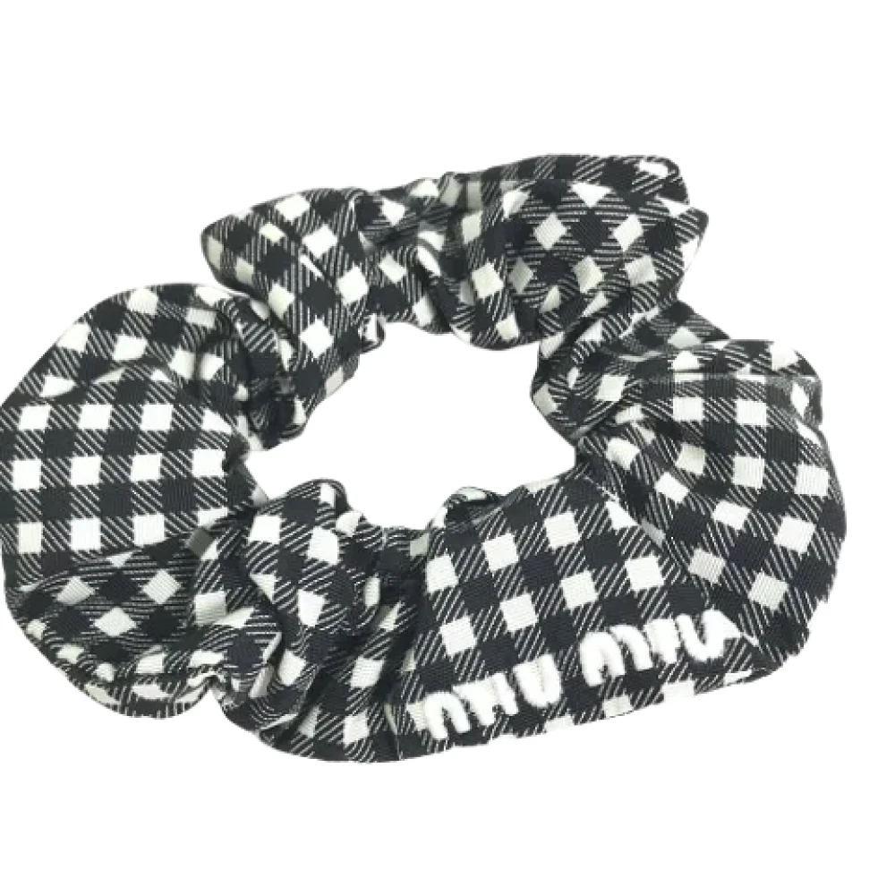 Miu Pre-owned Nylon hair-accessories Black Dames