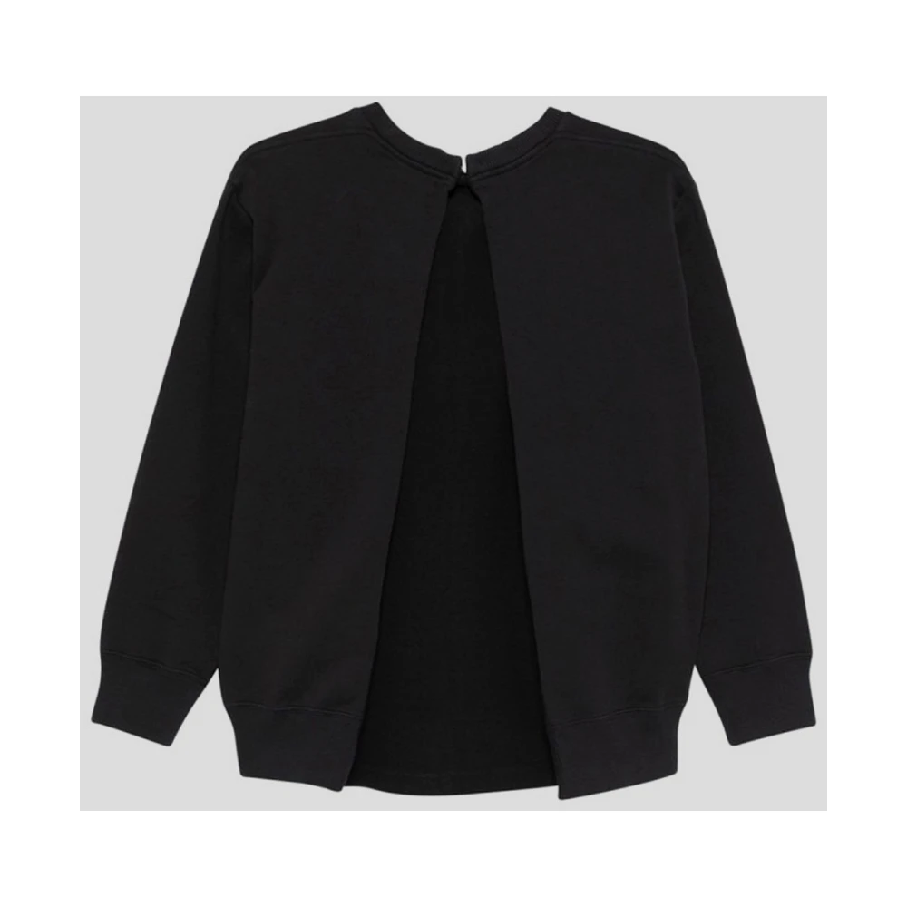 MM6 Maison Margiela Katoenen Sweatshirt Top Black Dames